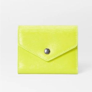 MZ Wallace Acid Yellow Mini Katherine Wallet